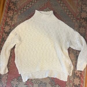 POL Cream Turtleneck Sweater